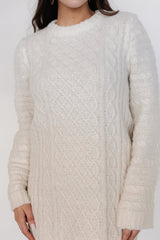 Ellis Cable Knit Sweater Dress | Baltic Born Ivory