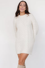 Ellis Cable Knit Sweater Dress | Baltic Born Ivory