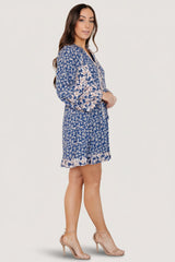 Aster Short Dress | Baltic Born Navy Multi Floral