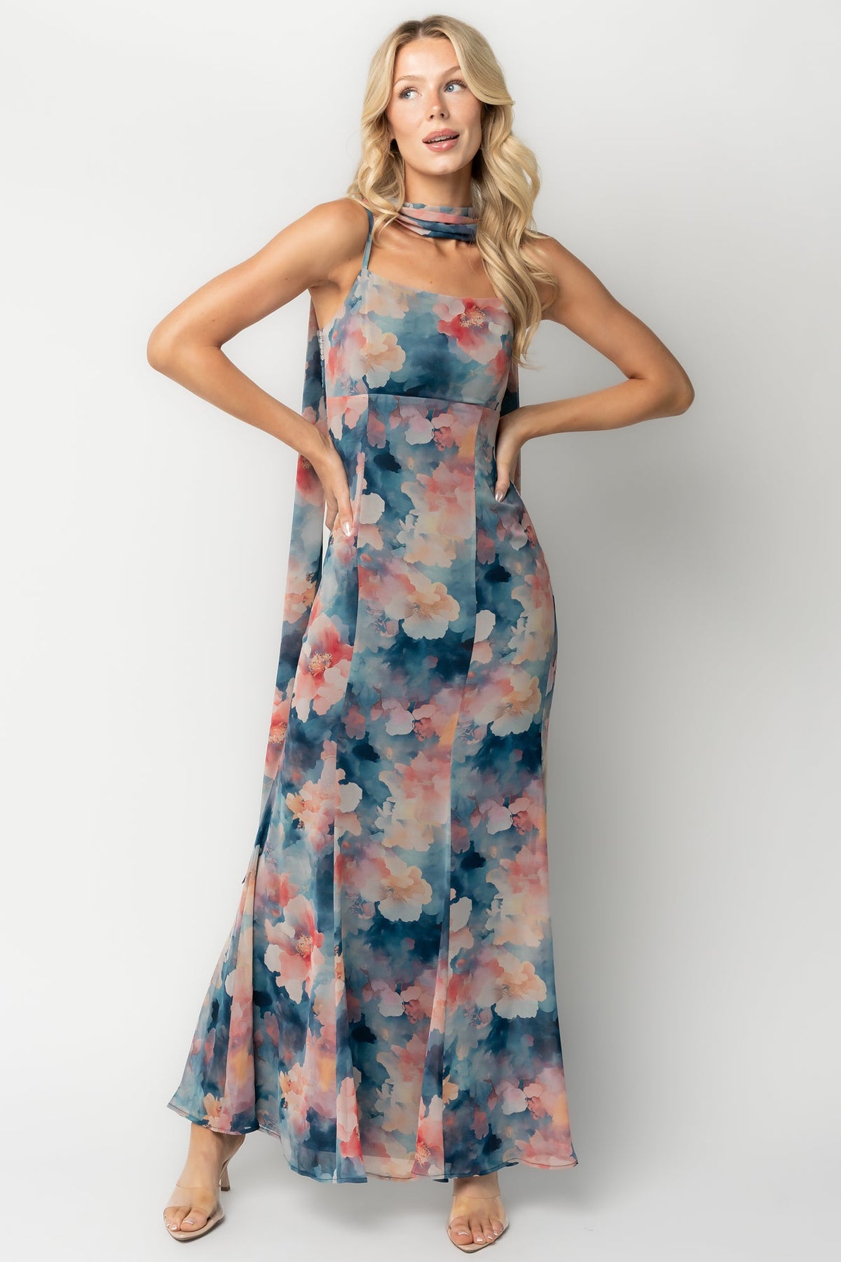 Province Maxi Dress | Baltic Born Blue Multi