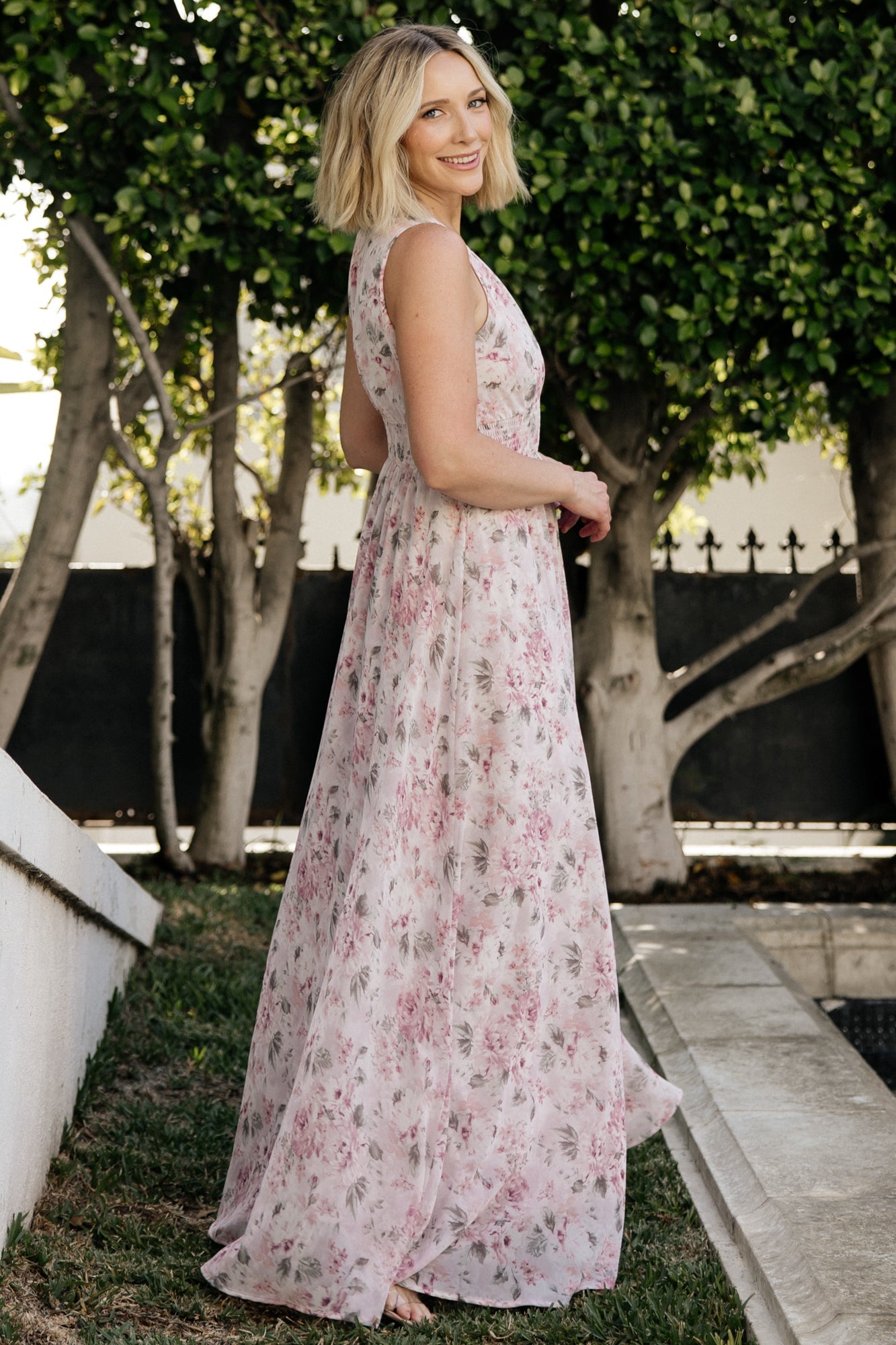 Imogen Maxi Dress | Baltic Born Dusty Mauve Floral