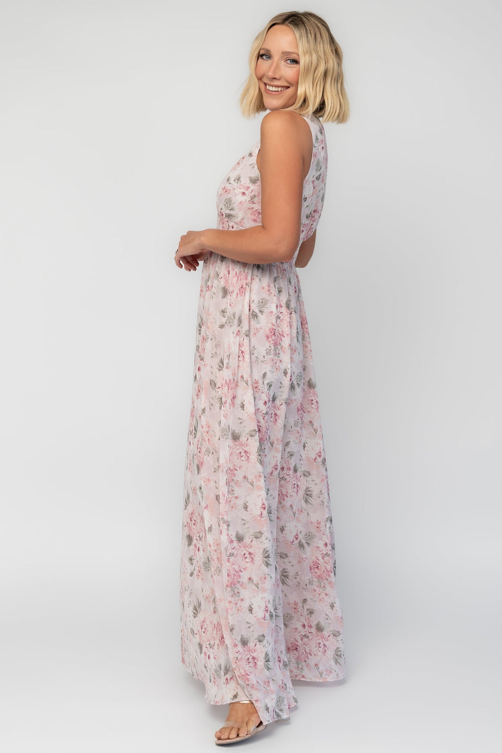 Imogen Maxi Dress | Baltic Born Dusty Mauve Floral