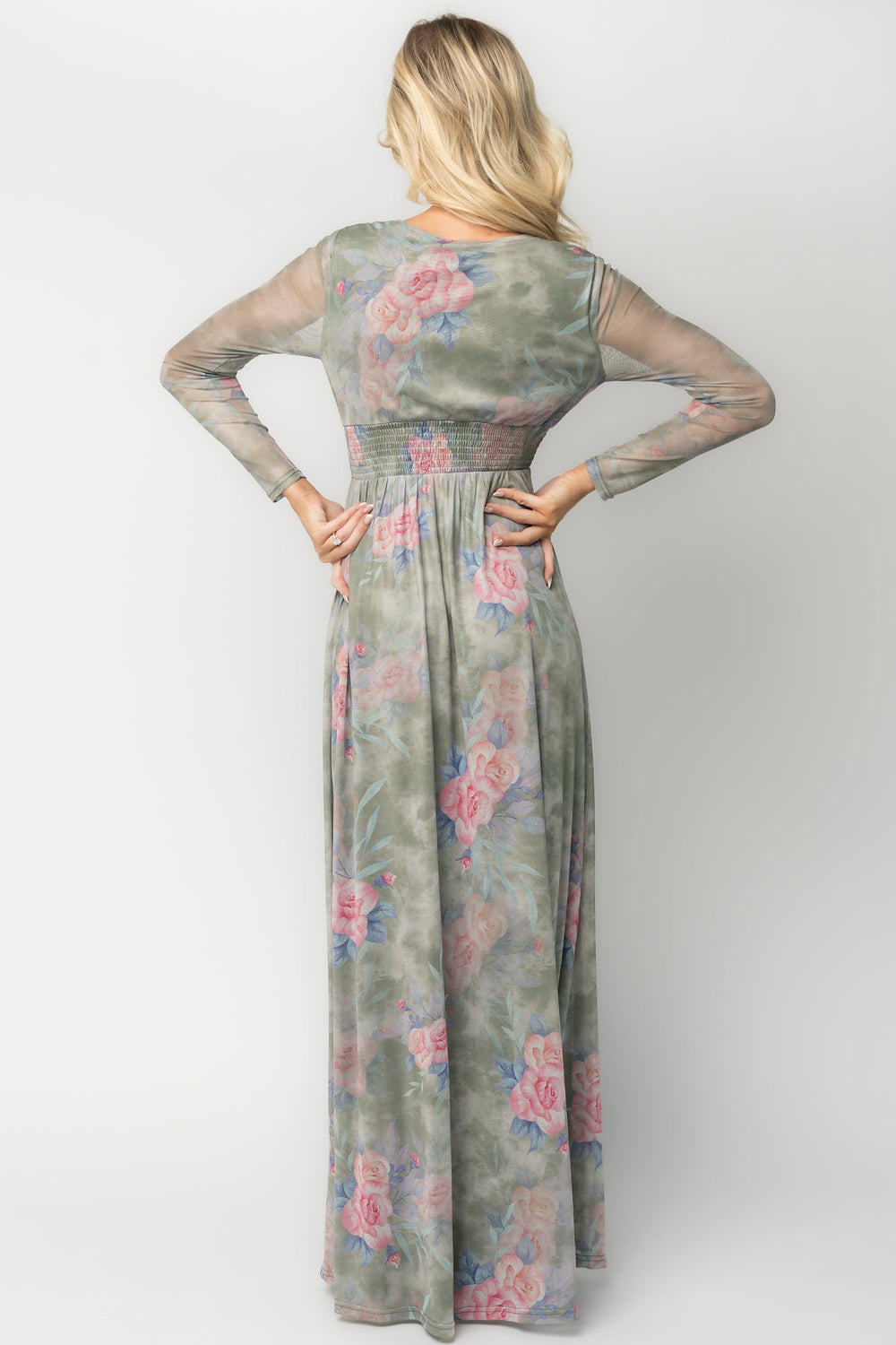 Fable Mesh Maxi Dress | Baltic Born Dusty Sage Floral