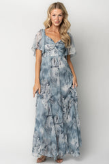 Positano Maxi Dress | Baltic Born Light Blue Floral