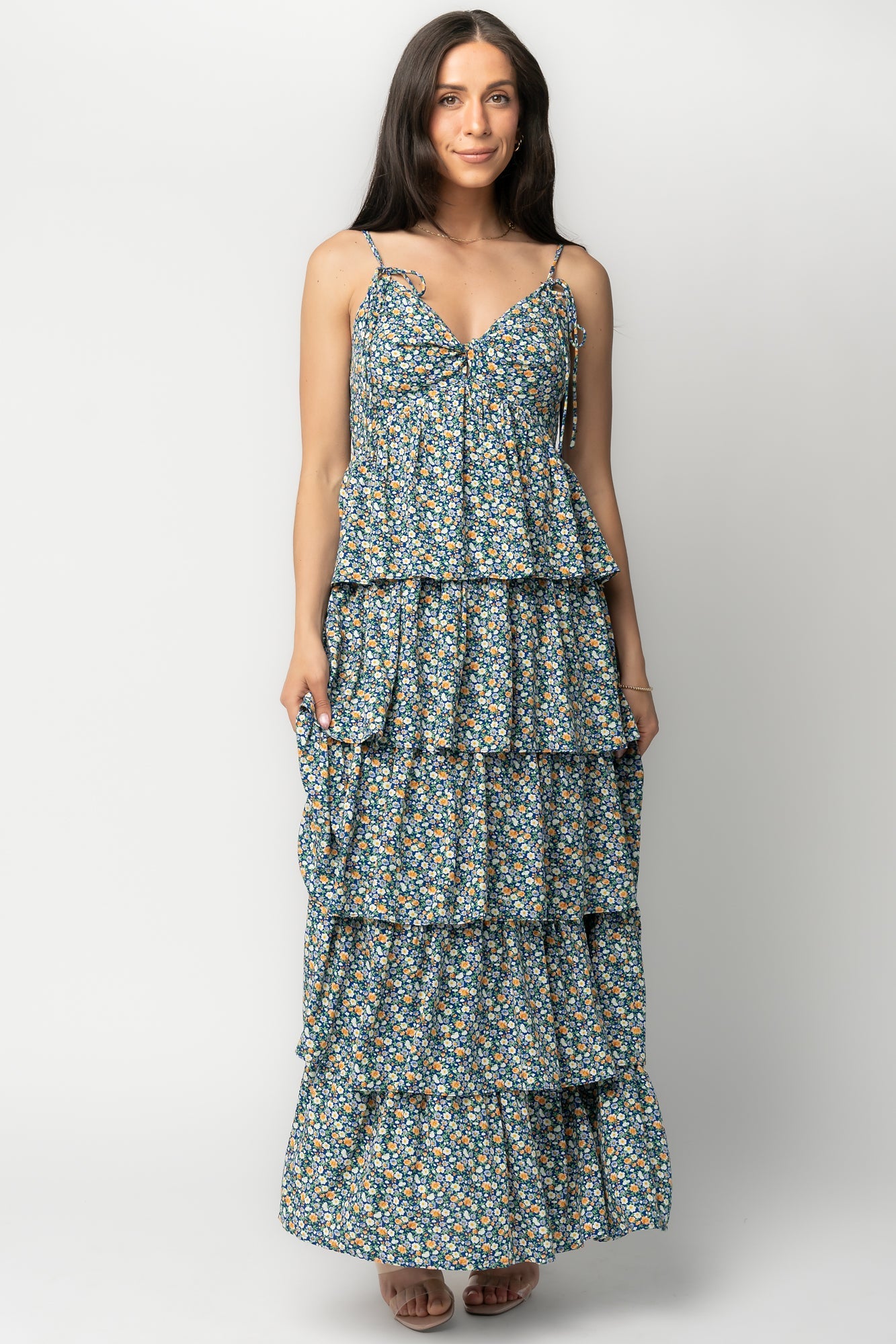 Wilma Maxi Dress | Baltic Born Dark Blue Multi