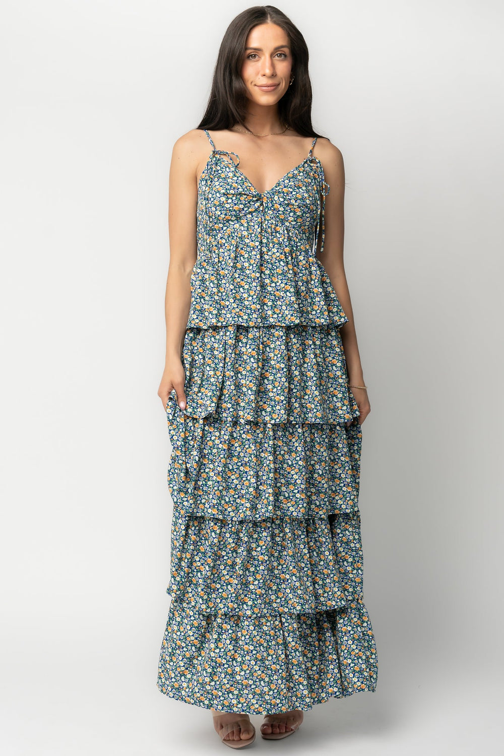 Wilma Maxi Dress | Baltic Born Dark Blue Multi
