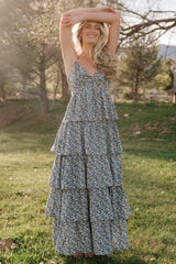 Wilma Maxi Dress | Baltic Born Dark Blue Multi