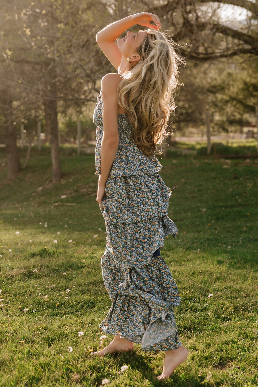 Wilma Maxi Dress | Baltic Born Dark Blue Multi
