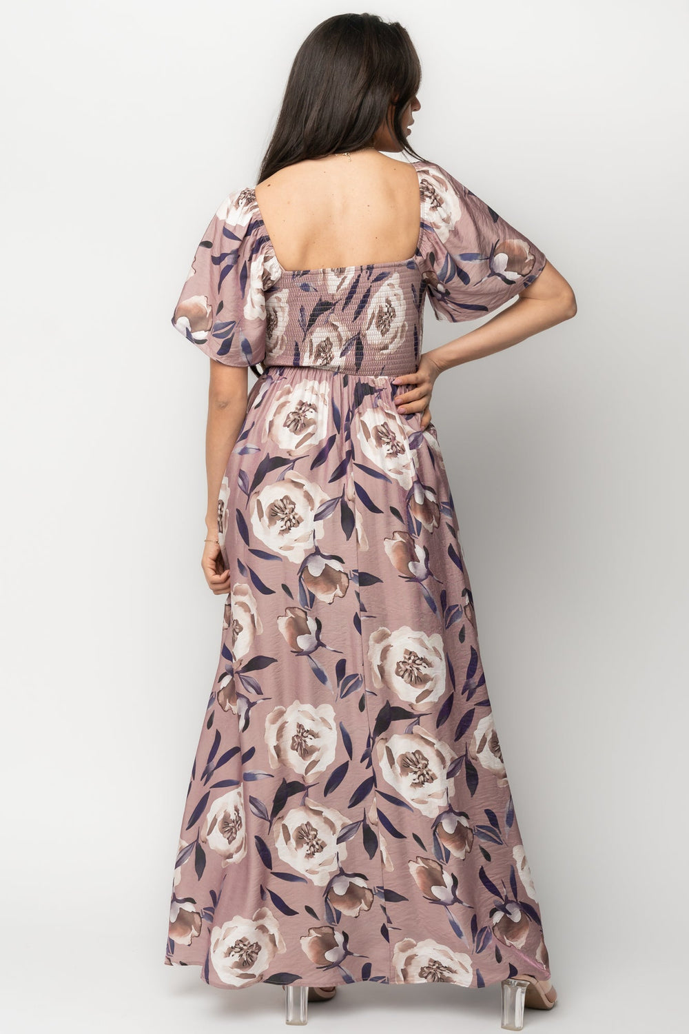 Aveline Maxi Dress | Baltic Born Dusty Mauve Floral
