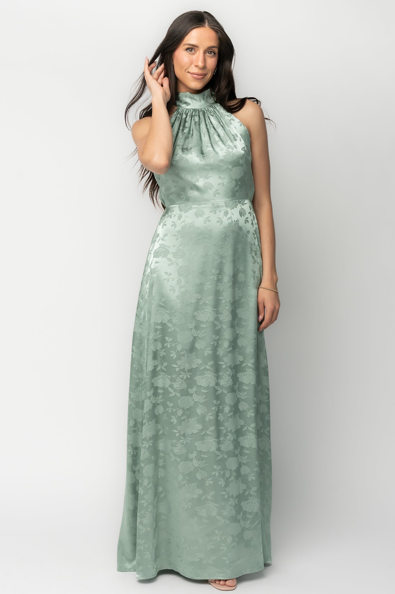Milan Halter Maxi Dress | Baltic Born Sage