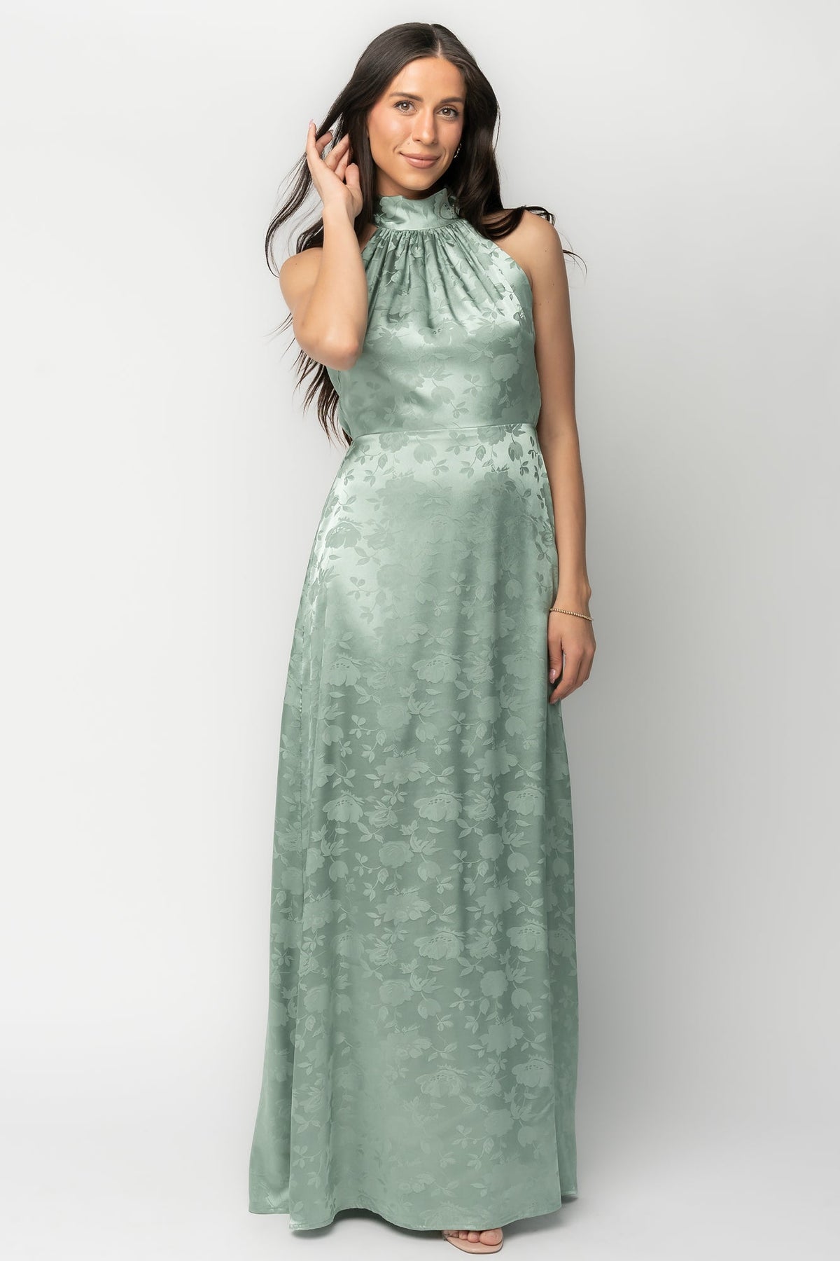 Milan Halter Maxi Dress | Baltic Born Sage
