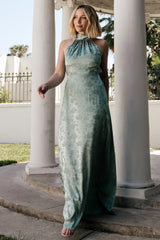 Milan Halter Maxi Dress | Baltic Born Sage