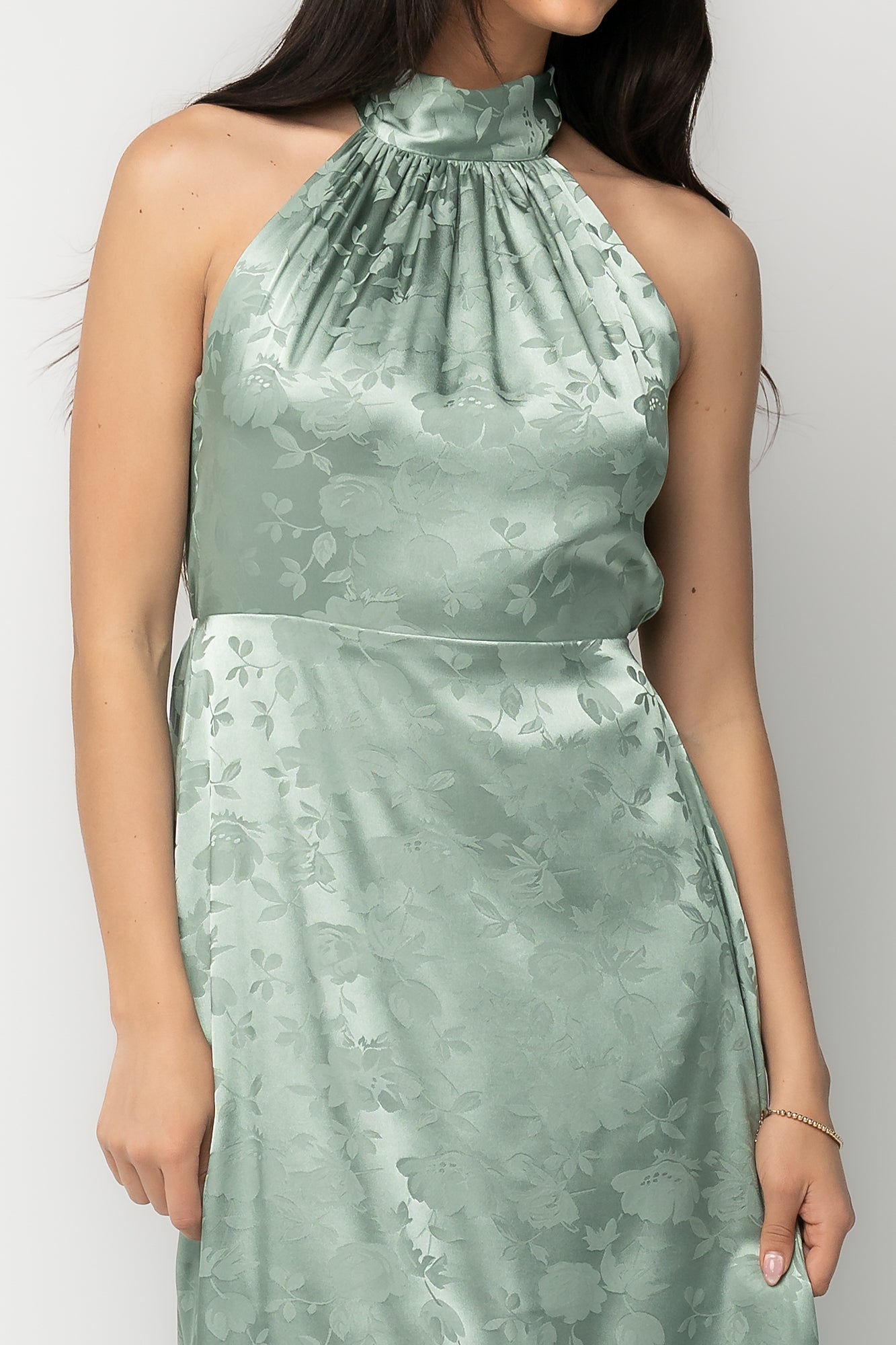Milan Halter Maxi Dress | Baltic Born Sage