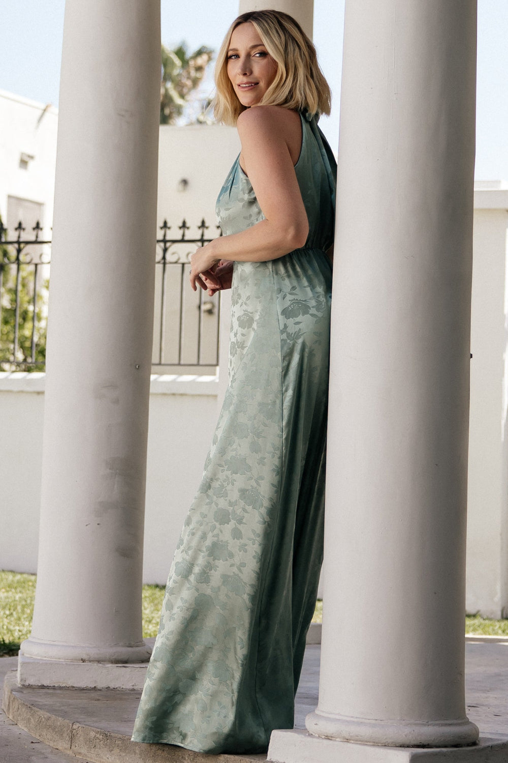 Milan Halter Maxi Dress | Baltic Born Sage