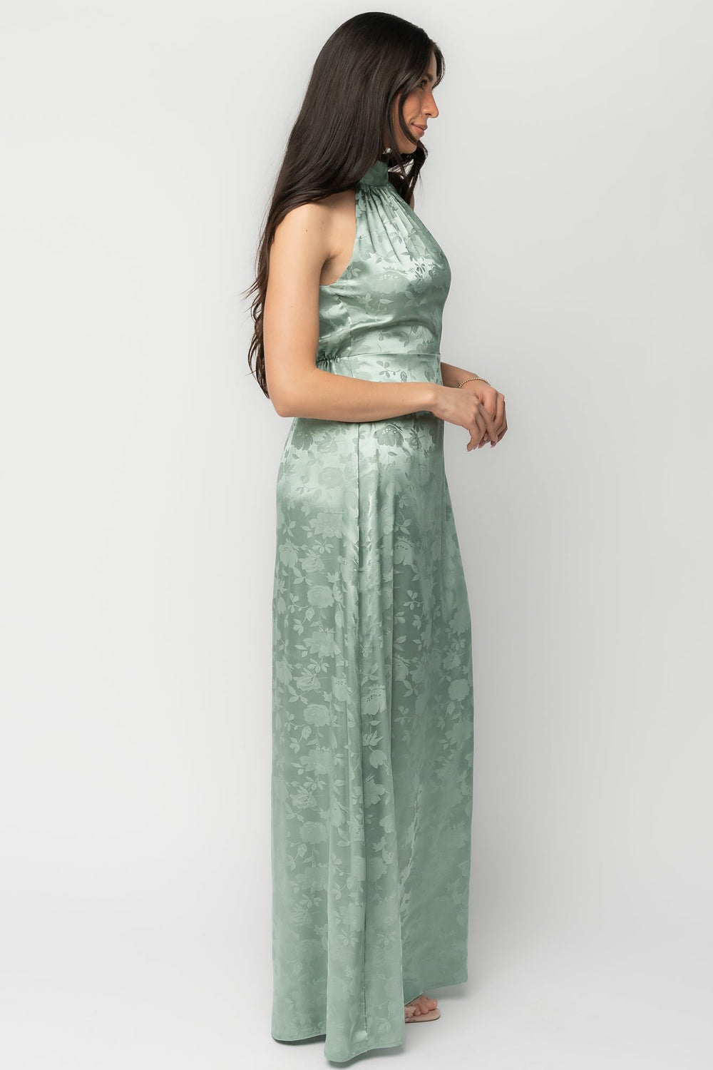 Milan Halter Maxi Dress | Baltic Born Sage