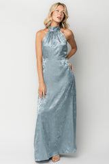 Milan Halter Maxi Dress | Baltic Born Blue
