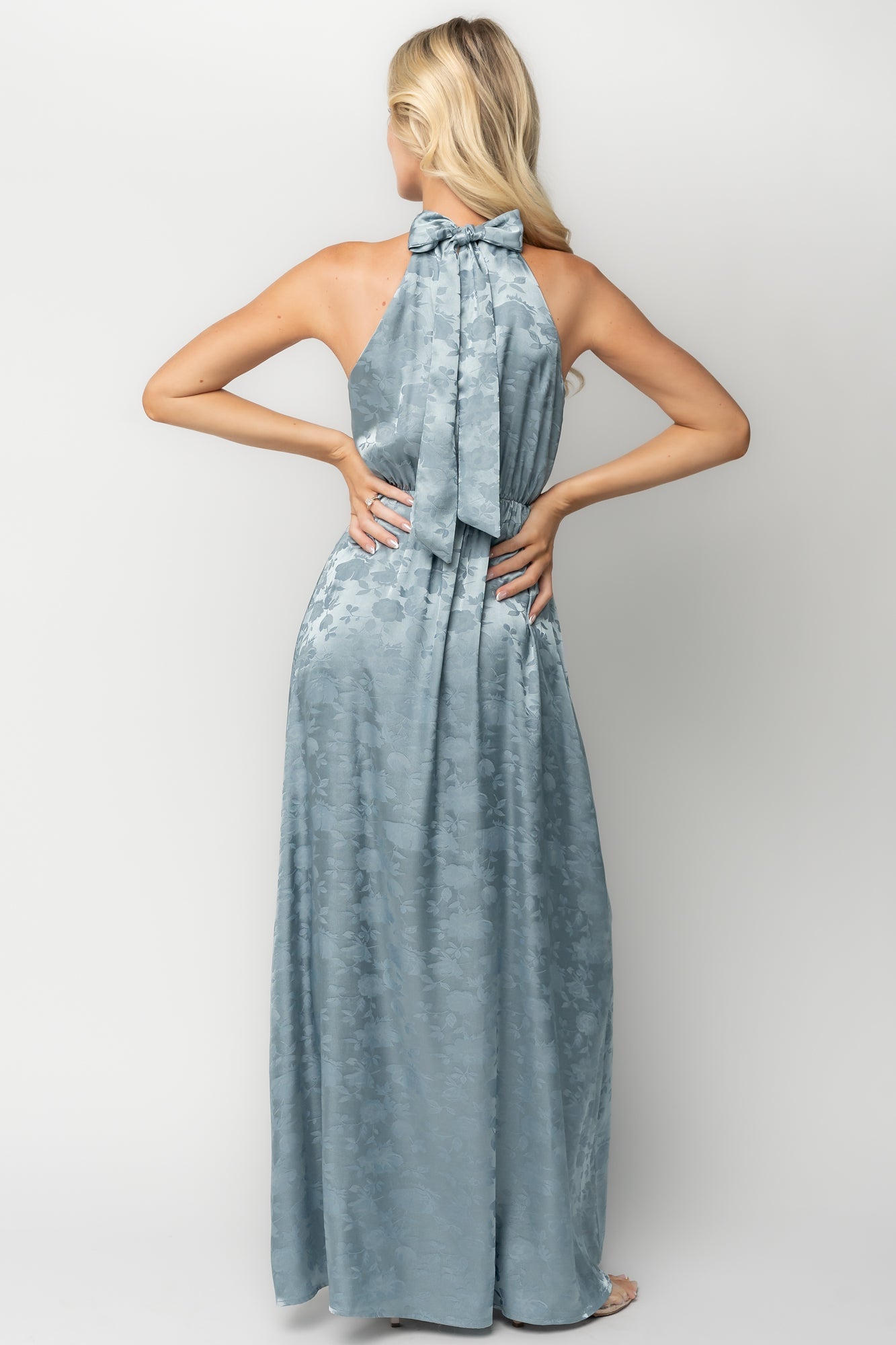 Milan Halter Maxi Dress | Baltic Born Blue