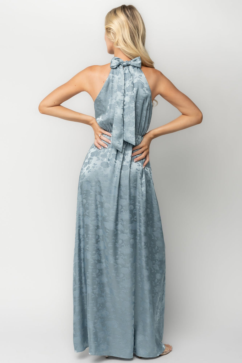 Milan Halter Maxi Dress | Baltic Born Blue
