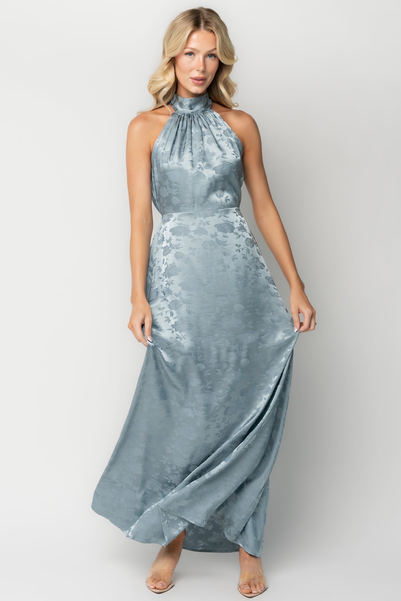 Milan Halter Maxi Dress | Baltic Born Blue