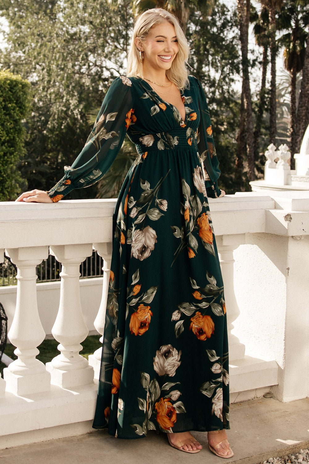 Olivia Maxi Dress | Baltic Born Deep Topaz Floral