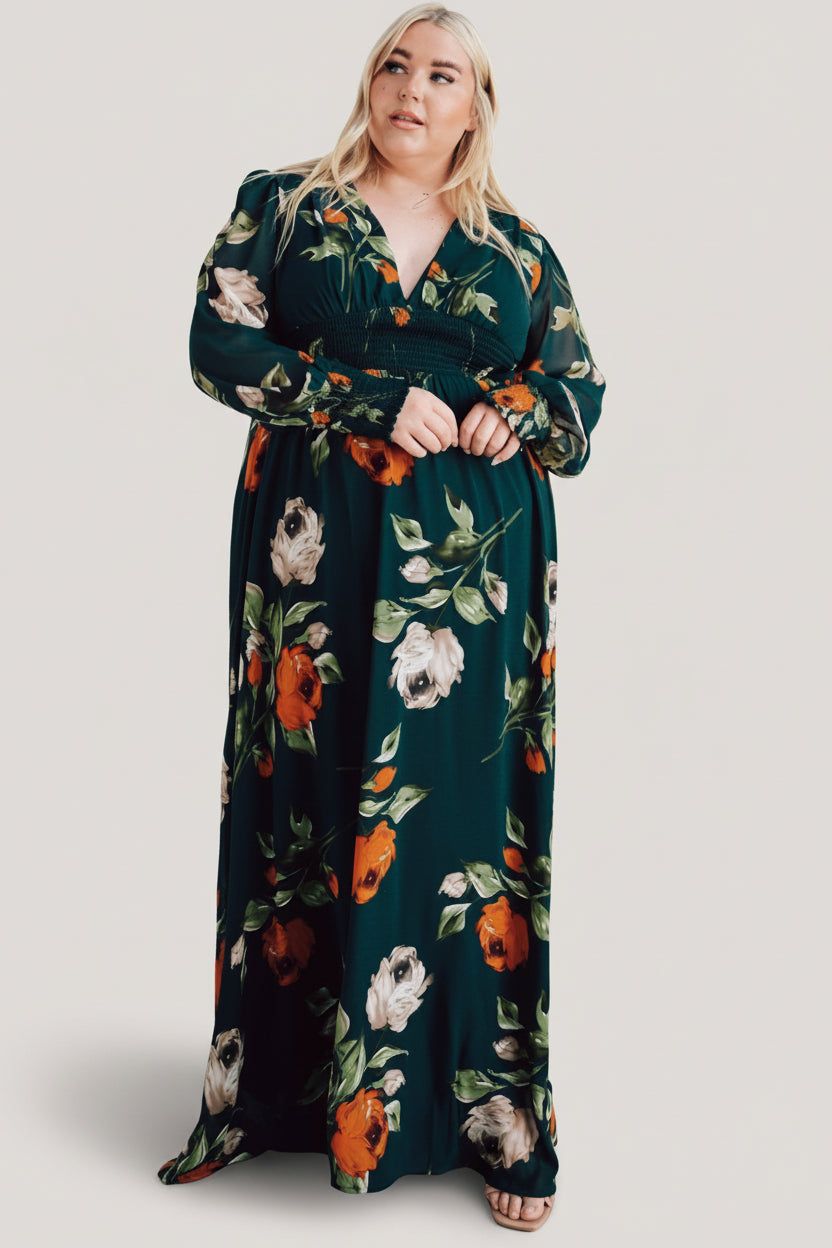 Olivia Maxi Dress | Baltic Born Deep Topaz Floral