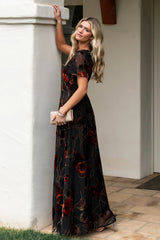 Valen Maxi Dress | Baltic Born Black Multi