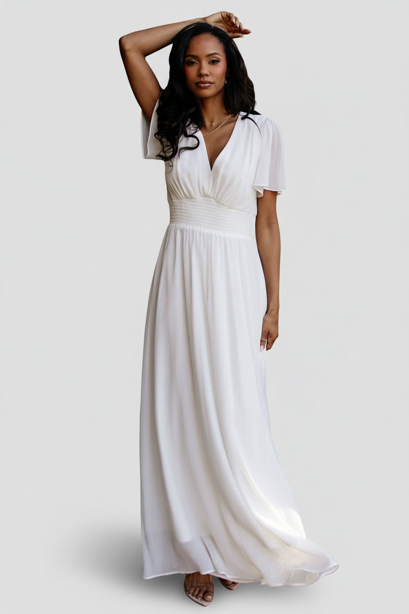 Birdie Maxi Dress | Baltic Born White