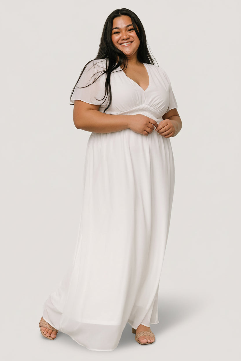 Birdie Maxi Dress | Baltic Born White