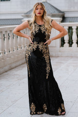 Azura Gown | Baltic Born Black + Gold