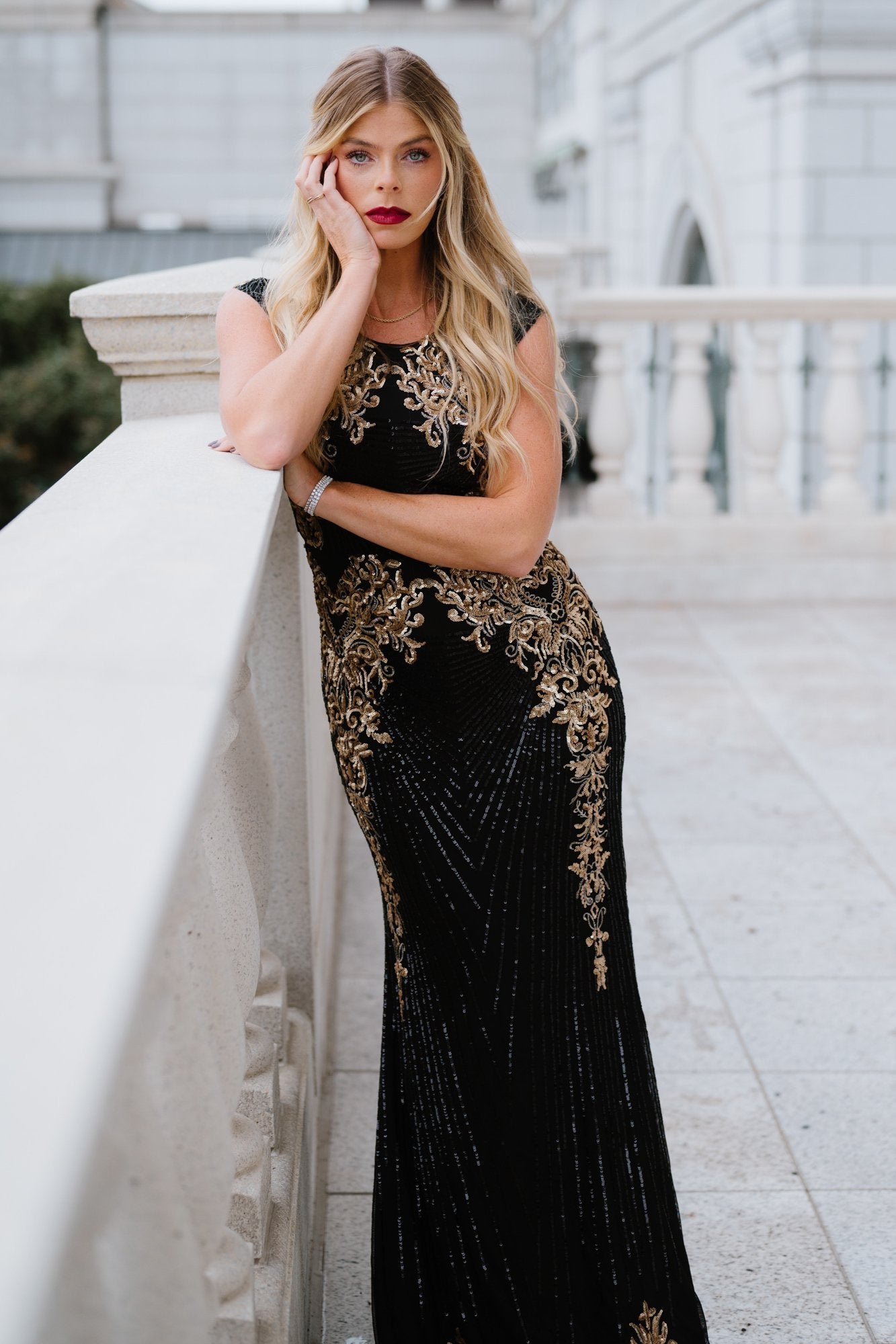 Azura Gown | Baltic Born Black + Gold