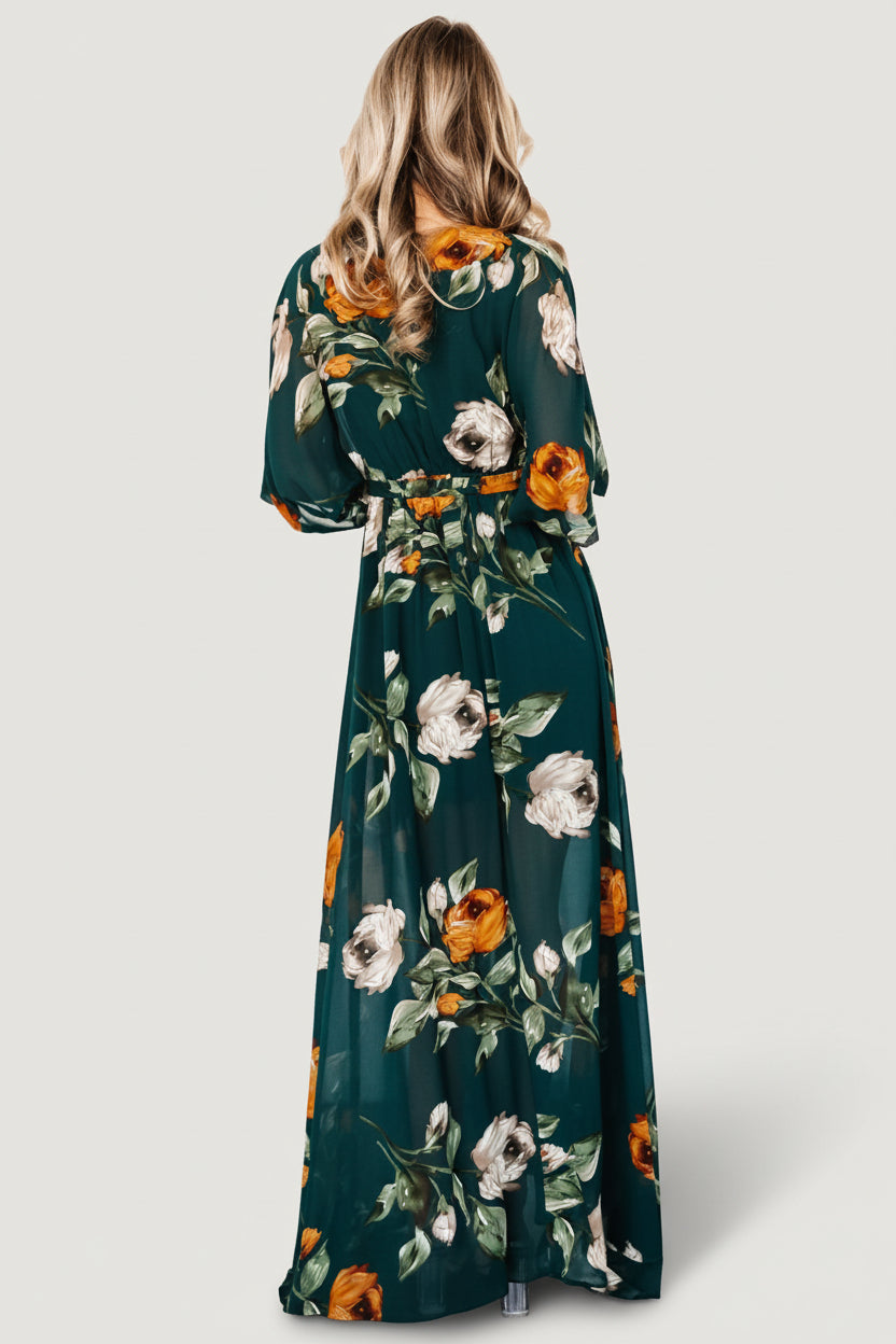Kia Kimono Maxi Dress | Baltic Born Deep Topaz Floral