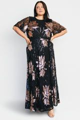 Muse Sequin Maxi Dress | Baltic Born Black + Rose