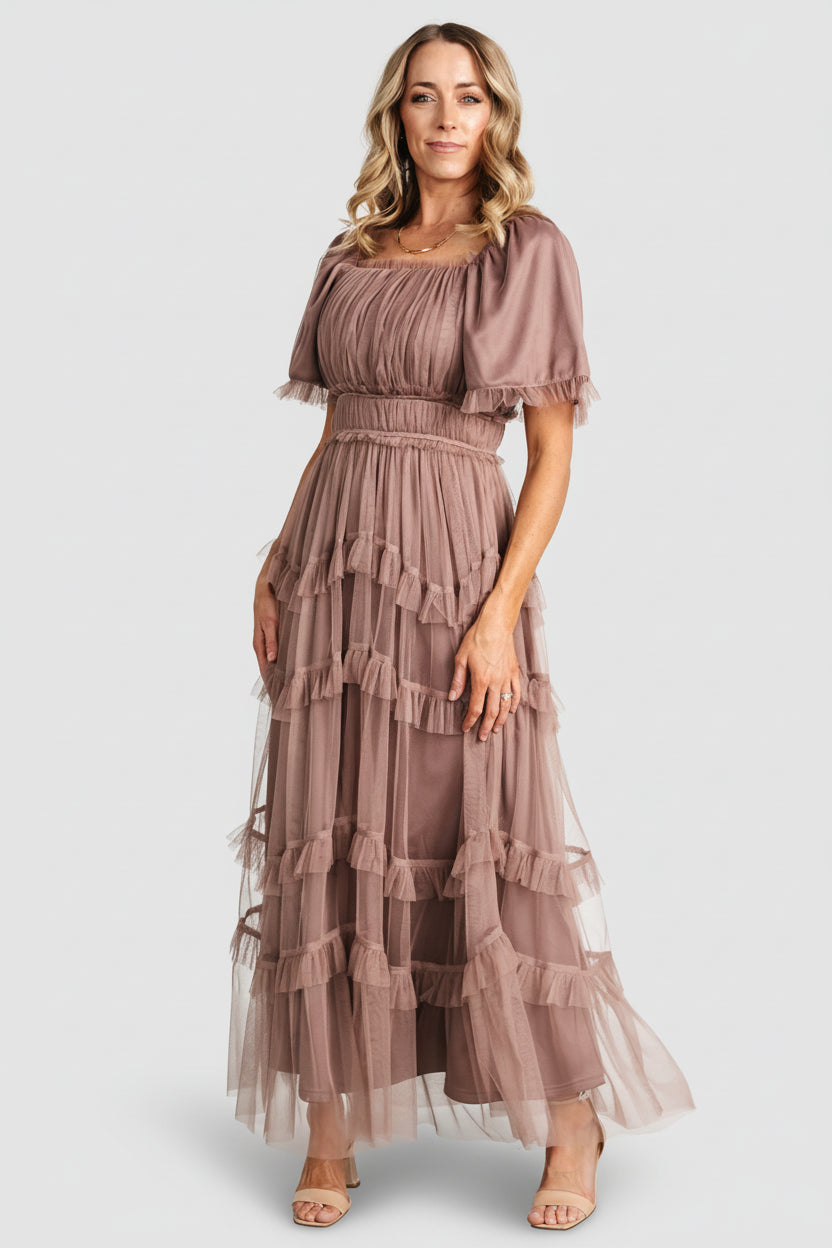 Magdalena Tulle Maxi Dress | Baltic Born Mink