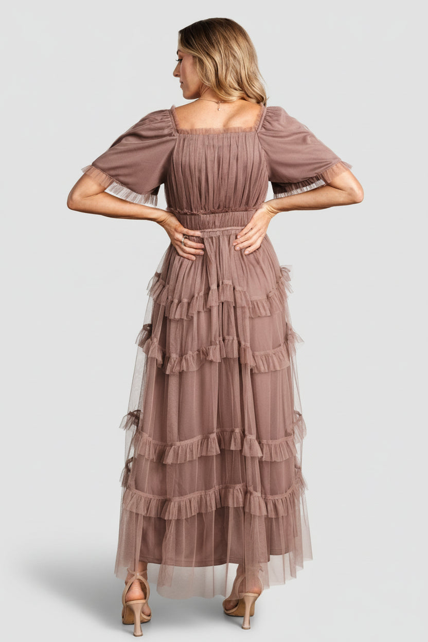Magdalena Tulle Maxi Dress | Baltic Born Mink