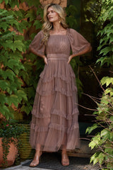 Magdalena Tulle Maxi Dress | Baltic Born Mink