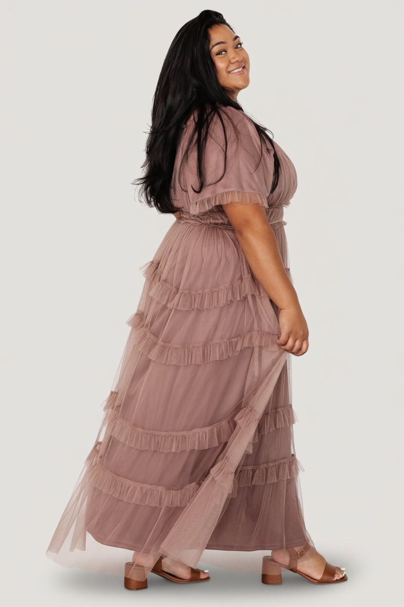 Magdalena Tulle Maxi Dress | Baltic Born Mink