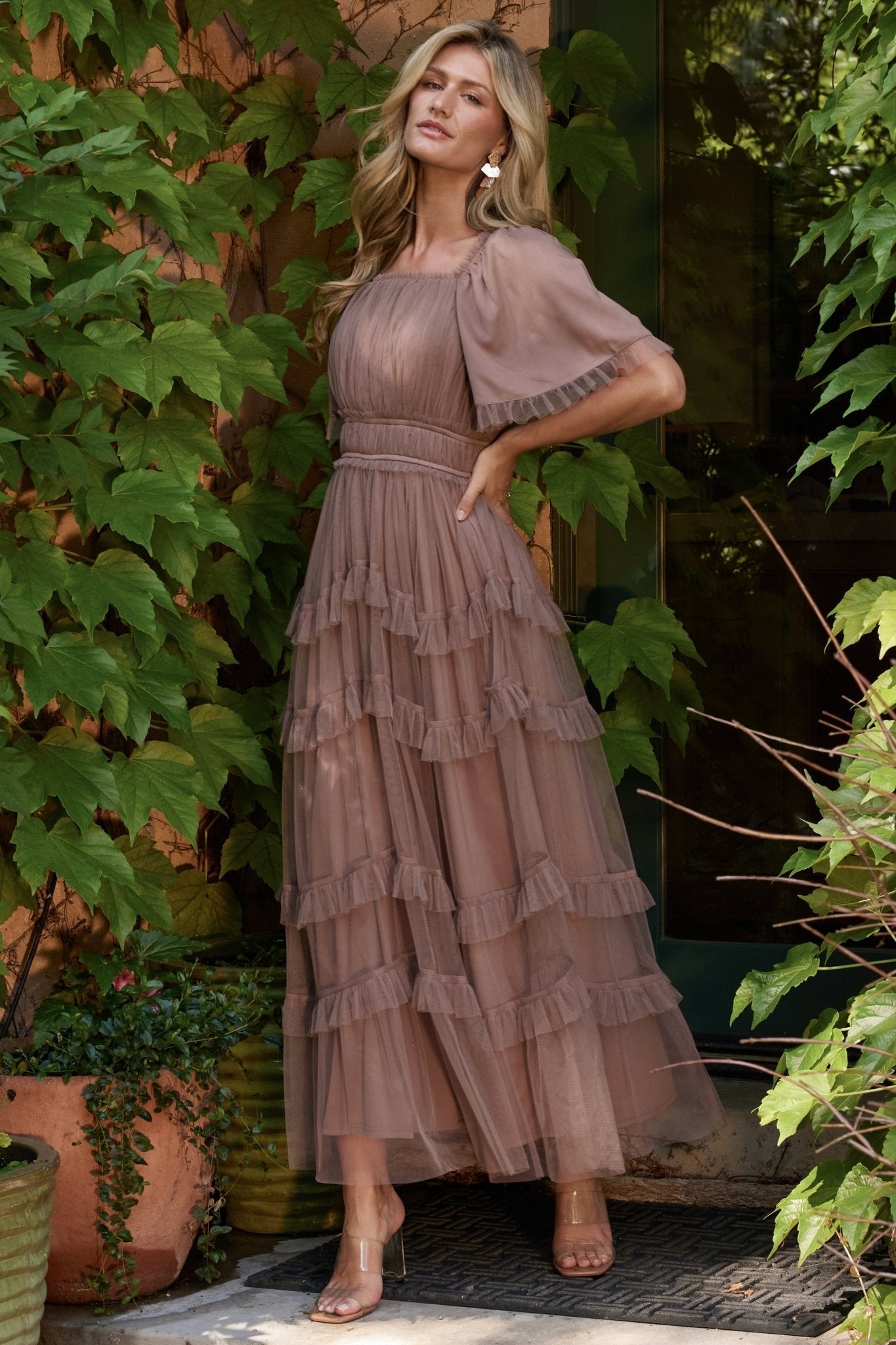 Magdalena Tulle Maxi Dress | Baltic Born Mink