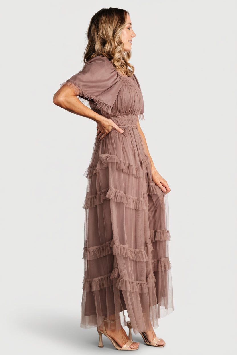 Magdalena Tulle Maxi Dress | Baltic Born Mink