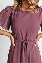 Naomi Short Sleeve Maxi Dress | Baltic Born Vintage Plum