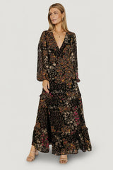 Bowman Deep V Maxi Dress | Baltic Born Black Multi