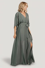 Kia Kimono Maxi Dress | Baltic Born Dark Sage