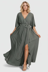 Kia Kimono Maxi Dress | Baltic Born Dark Sage