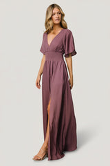 Verona Smocked Maxi Dress | Baltic Born Vintage Plum