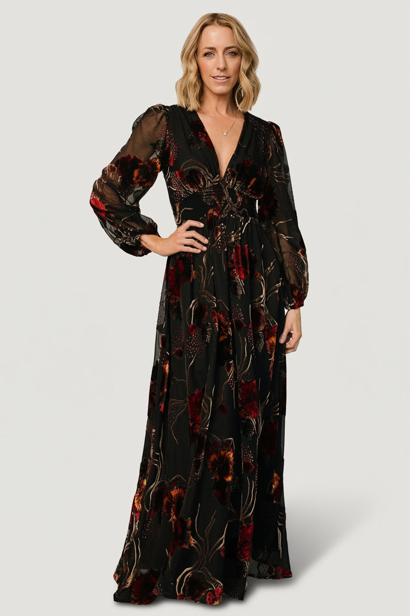 Mikla Maxi Dress | Baltic Born Black Multi