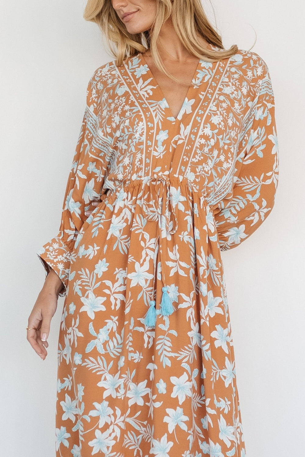 Laken Maxi Dress | Baltic Born Camel Multi