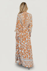 Laken Maxi Dress | Baltic Born Camel Multi