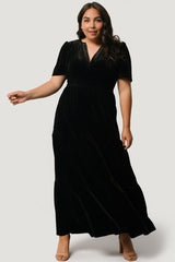 Artemis Velvet Maxi Dress | Baltic Born Black