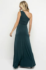 Adrianna One Shoulder Gown | Baltic Born Deep Topaz