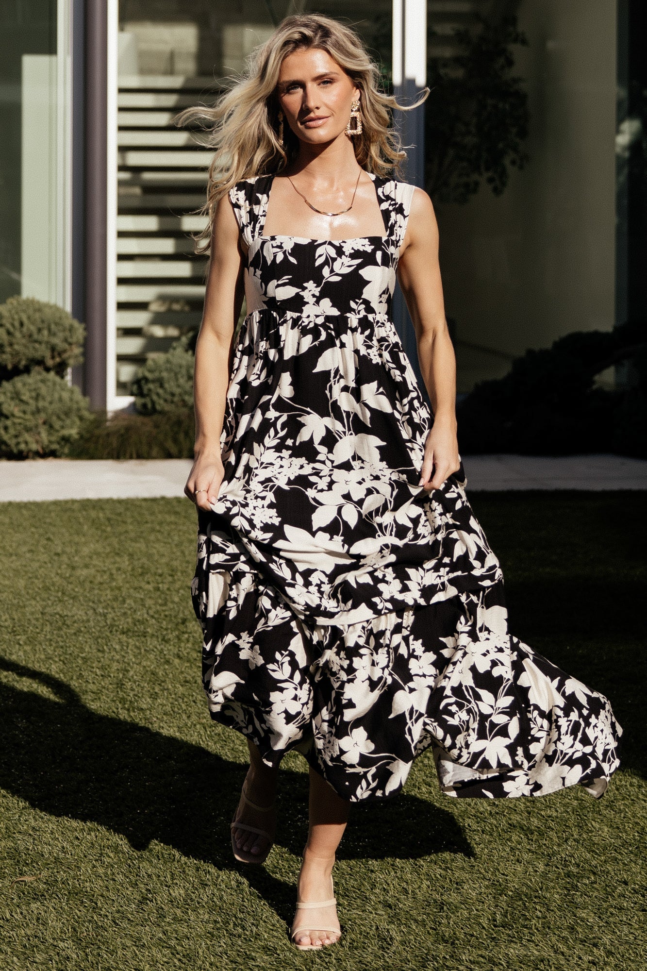 Aita Maxi Dress | Baltic Born Black + Ivory Floral