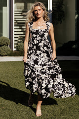 Aita Maxi Dress | Baltic Born Black + Ivory Floral